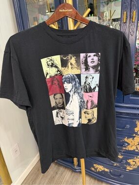 Official Taylor Swift Eras Tour Black T-Shirt 2023-2024